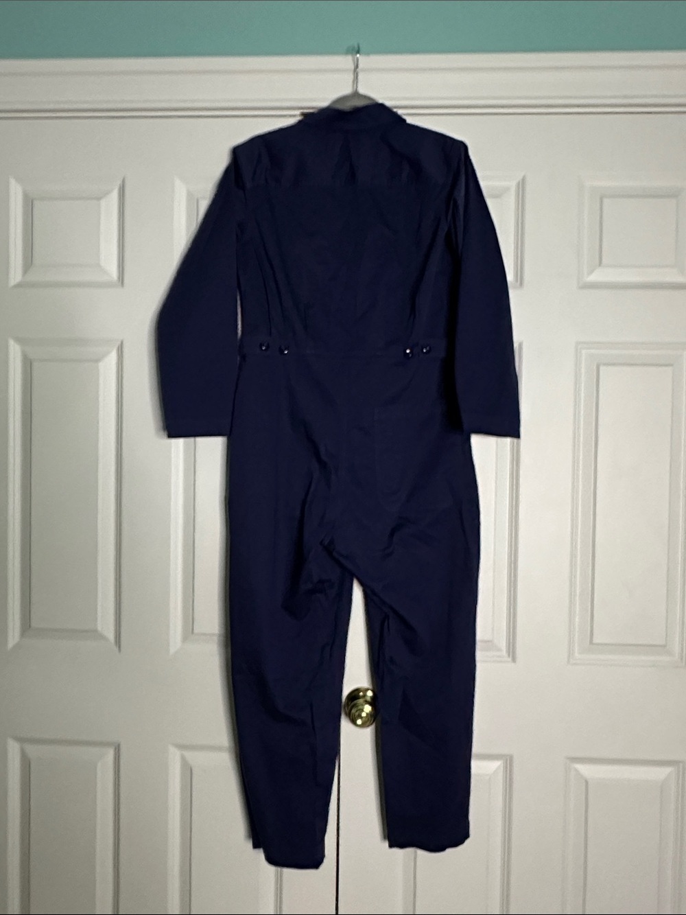 Alex Mill, Standard Jumpsuit in Cotton Twill, Blue, Button down, Small - Picture 8 of 9